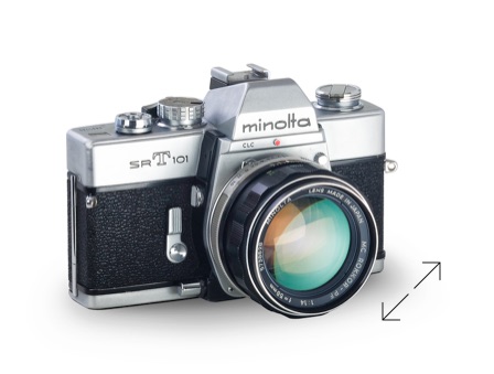 Minolta SRT 101, photo Didier Leplat