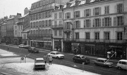 Lons le saunier sous la neige en décembre 1975 - Photo Didier Leplat