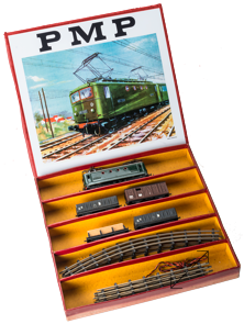 Un coffret trains électriques miniatures PMP